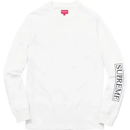 슈프림 로마 화이트 supreme roma L/s top